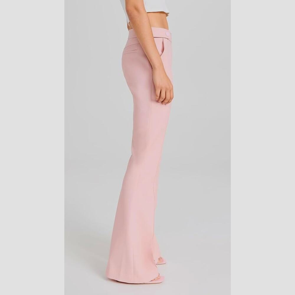 LoveShackFancy Women's Costella Pants Size 0, Color Pale Rose NWT $495 flawed - Picture 4 of 13